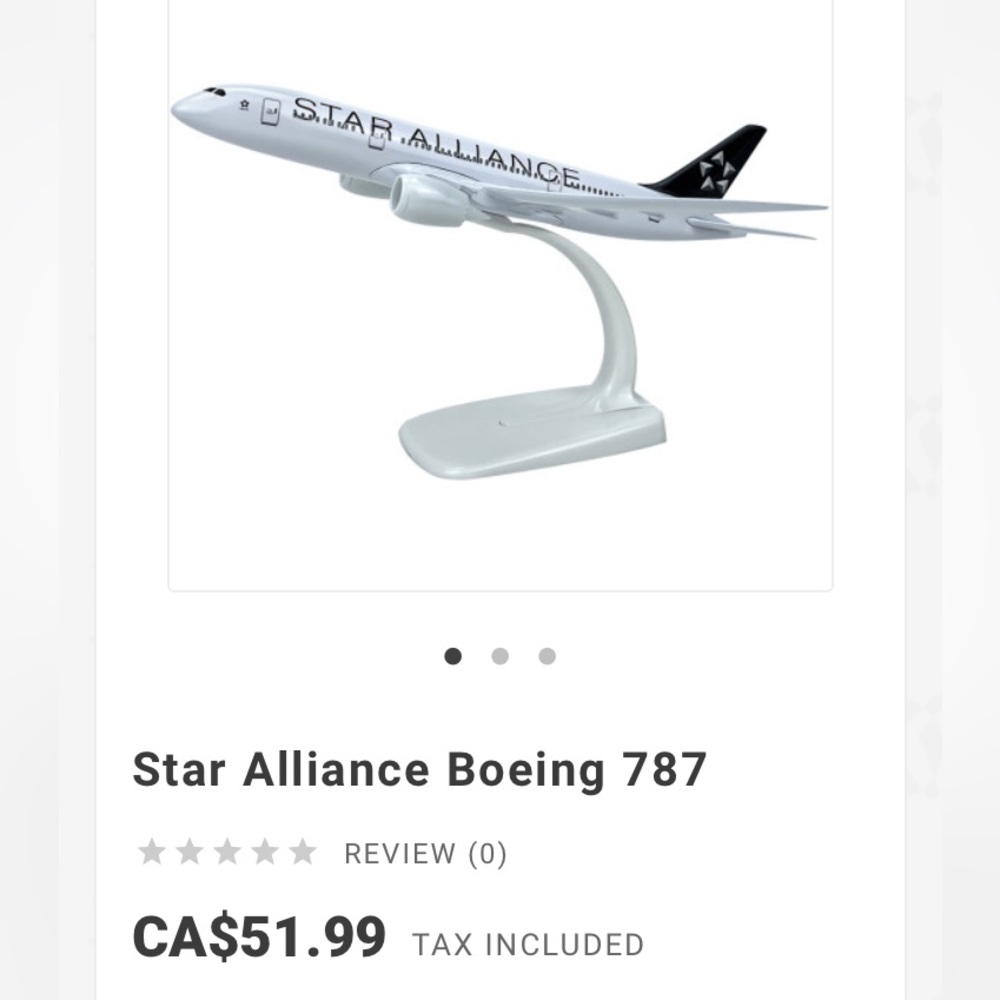 Star Alliance Boeing 787 Model